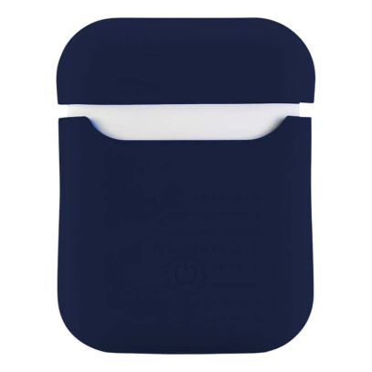 Чехол для Apple AirPods 1/2 Silicone Case Midnight Blue, темно-синий