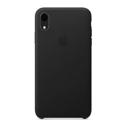 Чехол для Apple iPhone XR Leather Case Black, черный