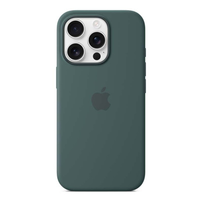 Чехол Silicone Case для Apple iPhone 16 Pro с MagSafe Dark Green, темно-зеленый