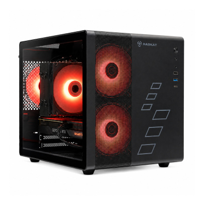 Игровой ПК Raskat Strike 520, AMD Ryzen 5 7500F, NVIDIA RTX 5060 8Gb, 32Gb DDR5, 1Tb SSD, Чёрный
