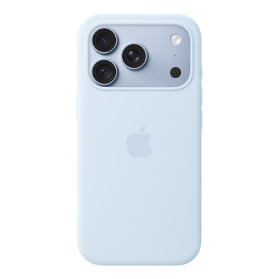 Чехол для iPhone 18 Pro c MagSafe Silicone Case Голубой