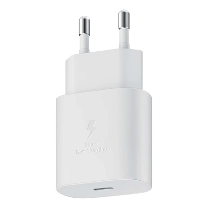 Зарядное устройство Samsung Fast Charger USB Type-C 25 Вт (EP-TA800), белый