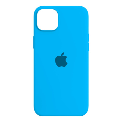 Чехол Silicone Case для Apple iPhone 14 Plus Ярко-голубой