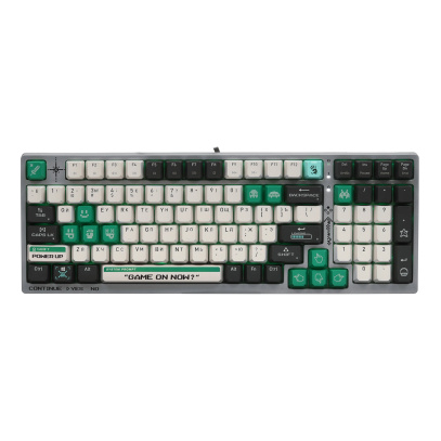 Клавиатура A4Tech Bloody S98 Pixels Green, USB for gamer LED Белый/бежевый