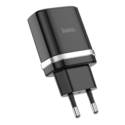 Зарядное устройство hoco. Smart QC3.0 Charger USB-A 18 Вт (C12Q), черный