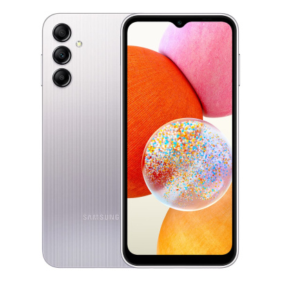 Samsung Galaxy A14 (2023) 4/128Gb Silver, серебряный