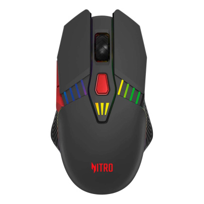 Мышь беспроводная Acer Nitro OMR305 (ZL.MCECC.020) черный (3200dpi) BT/Radio USB (6but)