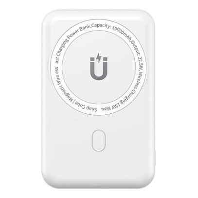 Внешний аккумулятор WiWU Power Bank Snap Cube-SC 10000mAh 22,5 Вт White, белый