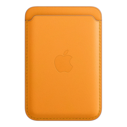 Чехол-бумажник Apple MagSafe для iPhone Golden orange, золотой апельсин