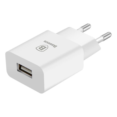 Зарядное устройство USB-A Baseus Letour Charger 2.1A (CCALL-E2A02), белый