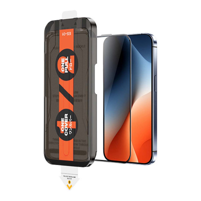 Защитное стекло для iPhone 17 REMAX с аппликатором (ES-01) Чёрный Защитное стекло для iPhone 17 REMAX с аппликатором (ES-01) Чёрный