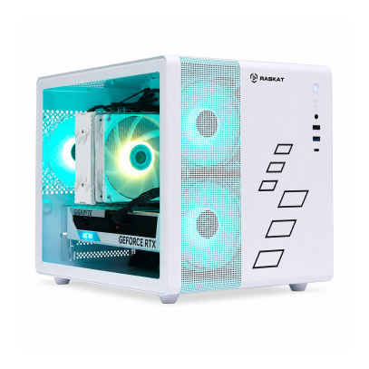 Игровой ПК Raskat Strike 520, AMD Ryzen 5 7500F, NVIDIA RTX 5060 8Gb, 32Gb DDR5, 1Tb SSD, Белый