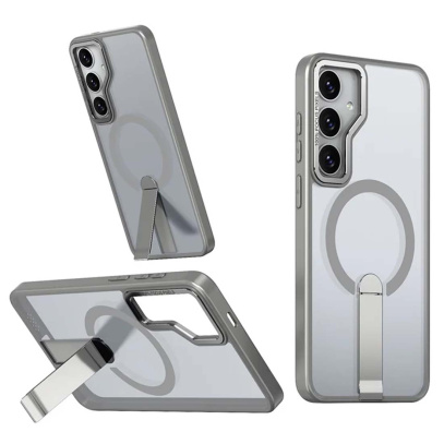 Чехол для Samsung Galaxy S24 Ultra Silicone Case c MagSafe Серый