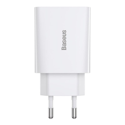 Зарядное устройство Baseus Speed Mini QC Quick Charger USB Type-C 20 Вт CCFS-SN02 (TC-012PD20-x), белый