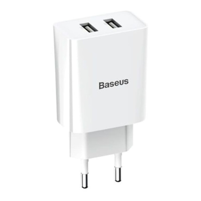 Зарядное устройство Baseus Speed Mini Dual USB Charger 10,5 Вт TC-012 (CCFS-R02), белый