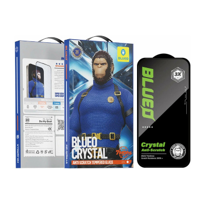 Стекло для iPhone 17 Pro Max/16 Pro Max BlueO Anti-Scratch +installerPro (BL036) Чёрный