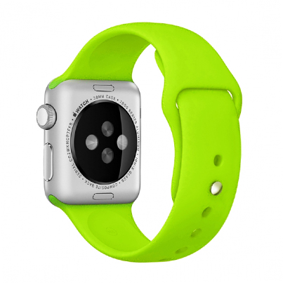 Силиконовый ремешок для Apple Watch 42/44 мм Green, зеленый