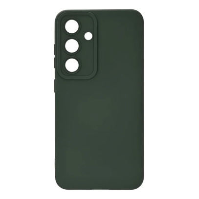 Чехол для Samsung Galaxy S25 Silicone Case Темно-зеленый