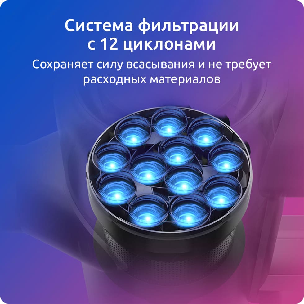 Беспроводной пылесос Dreame V12 Vacuum Cleaner (EU, серый)