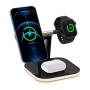 Зарядная станция 4в1 Fast Wireless Charging Station Dock 25W (Led lights)