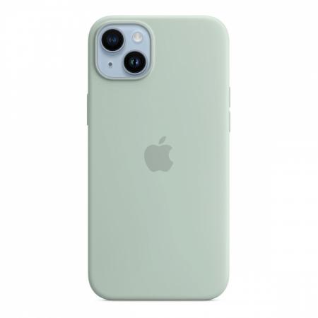 Чехол Silicone Case MagSafe для Apple iPhone 14 Plus Зеленый