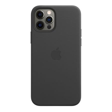 Чехол Leather Case MagSafe для Apple iPhone 12/12 Pro Black, черный Чехол Leather Case MagSafe для Apple iPhone 12/12 Pro Black, черный