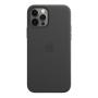 Чехол Leather Case MagSafe для Apple iPhone 12/12 Pro Black, черный Чехол Leather Case MagSafe для Apple iPhone 12/12 Pro Black, черный