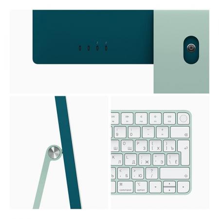 Apple iMac 24" (M1 8C CPU, 8C GPU, 2021) Retina 4,5K, 8/512Gb SSD (MGPJ3) Green, зеленый