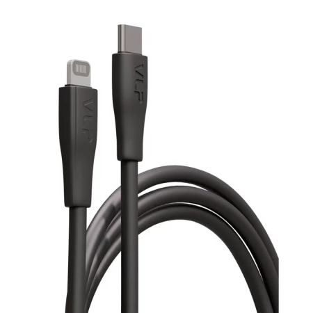 Дата-кабель VLP LITE Color Line USB-C to Lightning, 27W, 1 м Чёрный