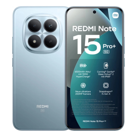 Xiaomi Redmi Note 15 Pro+ 5G 8/256Gb Sky blue, голубой