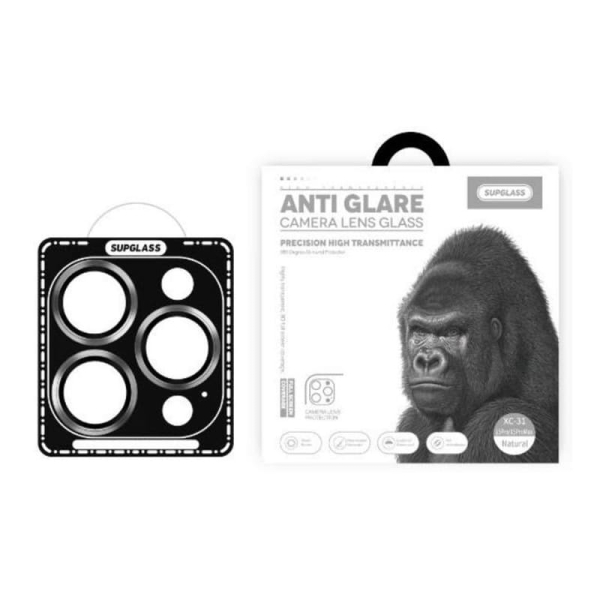 Стекло для камеры iPhone 16 Pro/16 Pro Max SUPGLASS Anti Glare Camera lens glass (XC-31) Серый