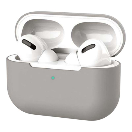 Чехол Silicone Case для Apple AirPods Pro Grandma Gray, бледно-серый