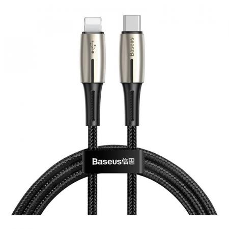 Кабель USB Type-C (m) – Lightning (m) Baseus Waterdrop PD, 18W, 1,3 м (CATLRD-01) Черный
