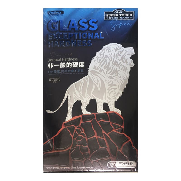 Стекло для iPhone 11 Pro/X/XS REMAX Glass Exceptional Hardness Super Touch (GL-51) Чёрный