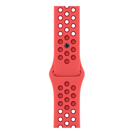 Apple Watch Nike SE (2022), 44 мм корпус из алюминия цвета «Starlight», ремешок Nike Sport Band размера M/L цвета «Bright Crimson/Gym Red» Apple Watch Nike SE (2022), 44 мм корпус из алюминия цвета «Starlight», ремешок Nike Sport Band размера M/L цвета «Bright Crimson/Gym Red»