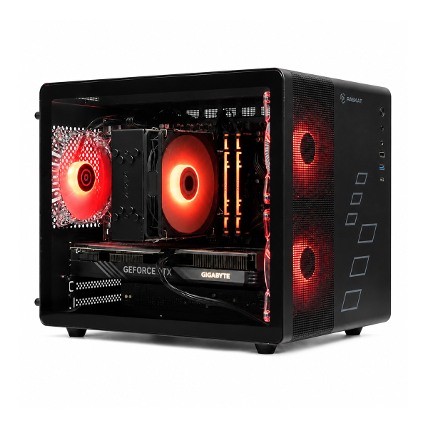 Игровой ПК Raskat Strike 520, Intel Core i5-14400F, NVIDIA RTX 5060Ti 16Gb, 32Gb DDR5, 1Tb SSD, Чёрный