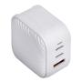 Зарядное устройство UNIQ Verge Pro 66 Вт GaN, USB-A + 2 USB Type-C, белый