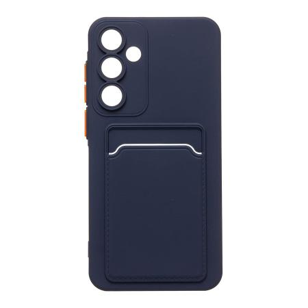 Чехол для Samsung Galaxy A55 Silicone Case с картхолдером Темно-синий Чехол для Samsung Galaxy A55 Silicone Case с картхолдером Темно-синий