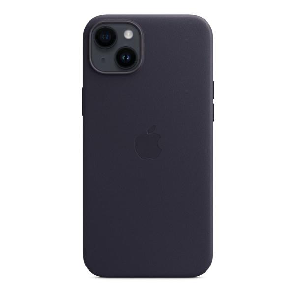 Чехол Leather Case MagSafe для Apple iPhone 14 Plus «Ink» Синий