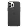 Чехол Leather Case MagSafe для Apple iPhone 12/12 Pro Black, черный Чехол Leather Case MagSafe для Apple iPhone 12/12 Pro Black, черный