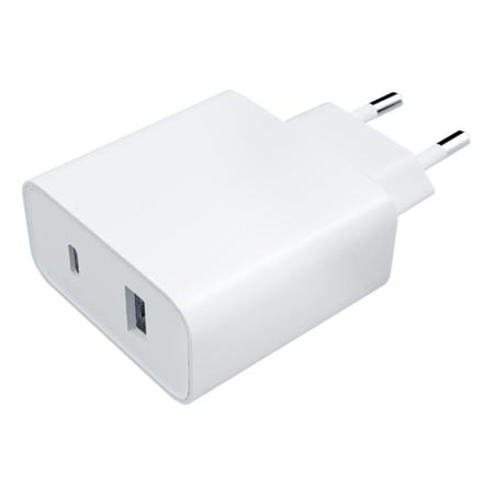 Зарядное устройство Xiaomi Mi 33 Вт Wall Charger USB-A + USB Type-C BHR4996GL (AD332EU), белый