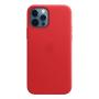 Чехол Leather Case MagSafe для Apple iPhone 12/12 Pro Red, красный