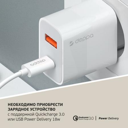 Зарядная станция Deppa 2в1 MageSafe Stand 20W (24016) Black, черный