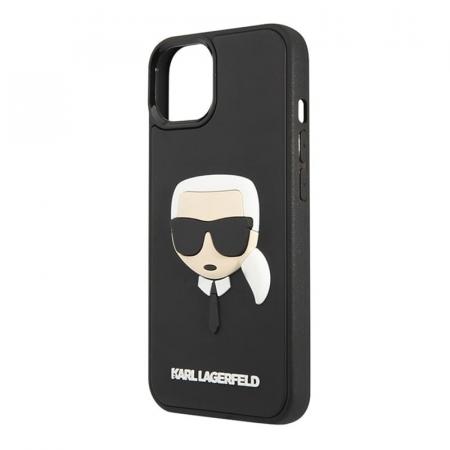 Чехол Karl Lagerfeld для iPhone 14 3D Rubber Karl's head Hard (KLHCP14SKH3DBK) Черный Чехол Karl Lagerfeld для iPhone 14 3D Rubber Karl's head Hard (KLHCP14SKH3DBK) Черный