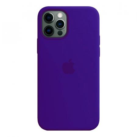 Чехол Silicone Case для Apple iPhone 12 Pro Max Purple, фиолетовый Чехол Silicone Case для Apple iPhone 12 Pro Max Purple, фиолетовый