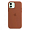 Чехол Leather Case MagSafe для Apple iPhone 12 mini Brown, коричневый