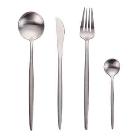 Набор столовых приборов Xiaomi Maison Maxx Stainless Steel Cutlery Set 4 предмета в комплекте (CYZ-001Y) Серебристый