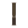 Apple Watch Ultra 4, 49 мм корпус из титана цвета «Natural», ремешок Alpine Loop цвета «Dark Olive» размера S