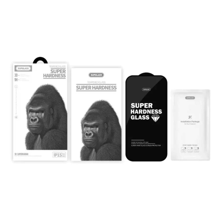 Стекло для iPhone 12 Pro Max SUPGLASS (XC-11) Чёрный