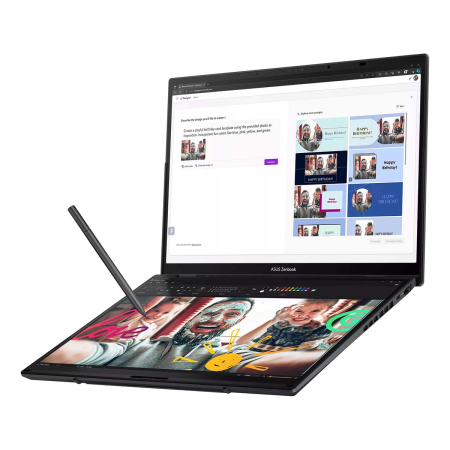 Ноутбук 14.0" ASUS Zenbook 14 Duo (UX8406CA-QL080W) Intel Core Ultra 7 255H, 16Gb LPDDR5X, SSD 1Tb, Intel Arc Graphics, OLED 120Hz Touch, Win11